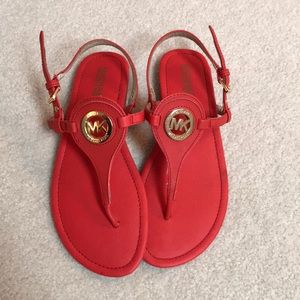Red sandals